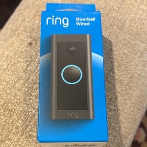 Ring Wired Doorbell with Light Blue Accent